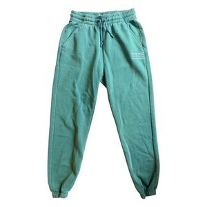 Athleta Balance Trust The Process Joggers Green Fleece Sweatpants Womens Small